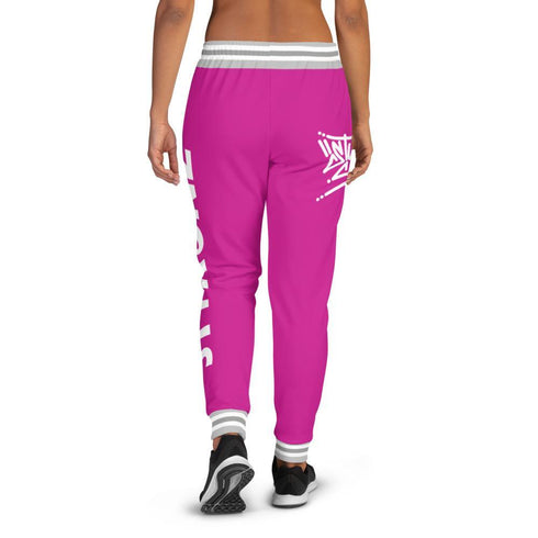 Women's Graffiti Joggers Hot Pink Stykonz Crown Central - Stykonz Graffiti Streetwear