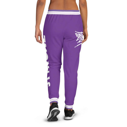 Women's Graffiti Joggers Purple Stykonz Crown Central - Stykonz Graffiti Streetwear
