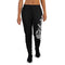 Women's Graffiti Joggers White on Black Scriptkonz - Stykonz Graffiti Streetwear
