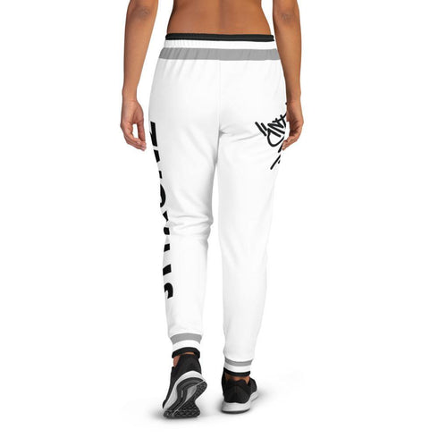 Women's Graffiti Joggers White Stykonz Crown Central - Stykonz Graffiti Streetwear