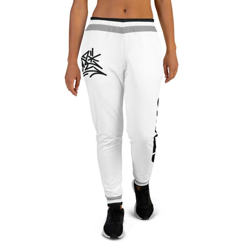 Women's Graffiti Joggers White Stykonz Crown Central - Stykonz Graffiti Streetwear