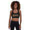 Women's Graffiti Padded Sports Bra Gold Scriptkonz - Stykonz Graffiti Streetwear