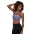Women's Graffiti Padded Sports Bra Purple Wildstyle - Stykonz Graffiti Streetwear