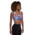 Women's Graffiti Padded Sports Bra Purple Wildstyle - Stykonz Graffiti Streetwear