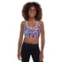 Women's Graffiti Padded Sports Bra Purple Wildstyle - Stykonz Graffiti Streetwear