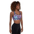 Women's Graffiti Padded Sports Bra Purple Wildstyle - Stykonz Graffiti Streetwear