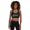 Women's Graffiti Padded Sports Bra Turquoise Scriptkonz - Stykonz Graffiti Streetwear