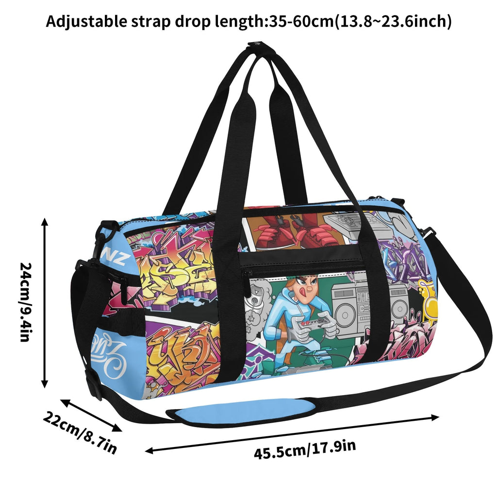 Duxonz Graffiti Duffle Bag feat Comic Stykonz #1 | Sports & Gym